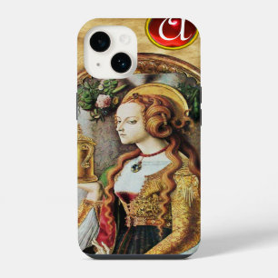 SAINT MARY MAGDALENE Parchment Ruby Gem Monogram iPhone 14 Case