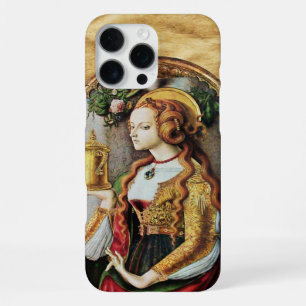 SAINT MARY MAGDALENE Parchment Ruby Gem Monogram iPhone 16 Pro Max Case
