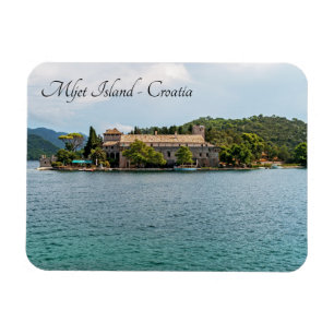Saint Mary monastery on Mljet island - Croatia Magnet