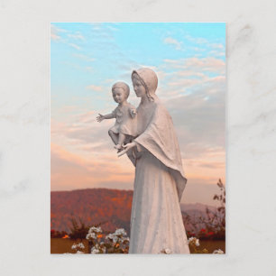 Saint Mary with Jesus Postcard