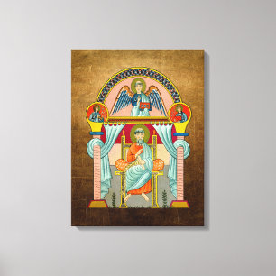 Saint Matthew 6th Century Religious Icon Canvas Print