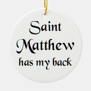 saint matthew ceramic ornament