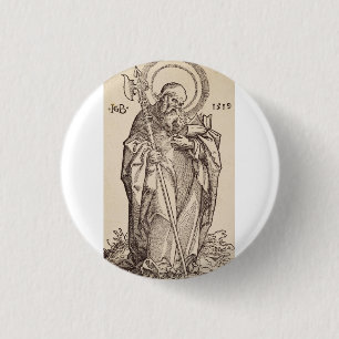 Saint Matthew from Christ and the Apostles 1 Inch Round Button