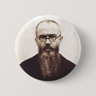 Saint Maximilian Kolbe Polish Catholic priest 2 Inch Round Button