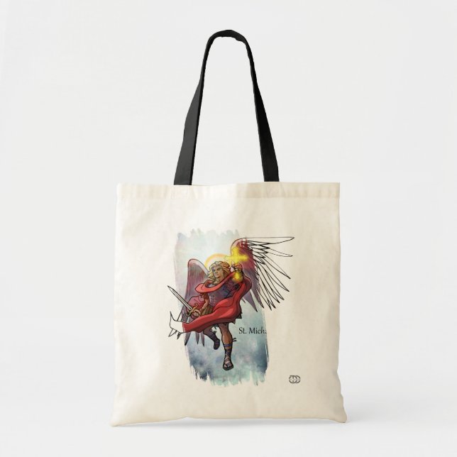 Saint Michael 2-sided tote bag (Front)