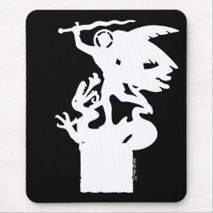 Saint Michael and Dragon (in White) Mouse Pad