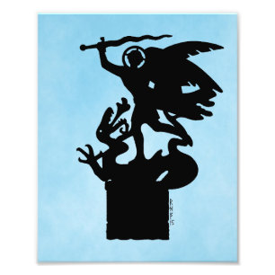 Saint Michael and Dragon Photo Print