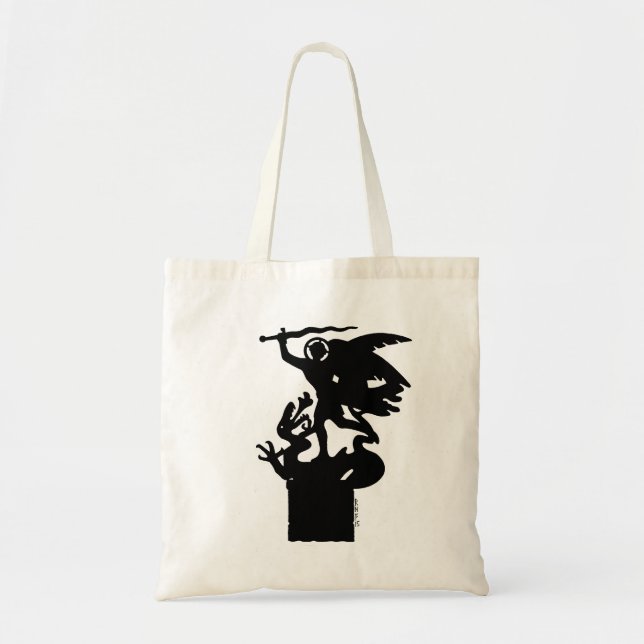 Saint Michael and Dragon Tote Bag (Front)