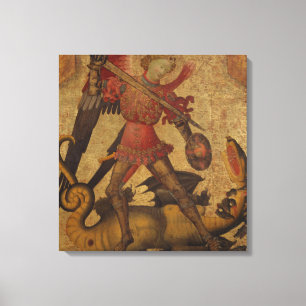 Saint Michael and the Dragon Canvas Print