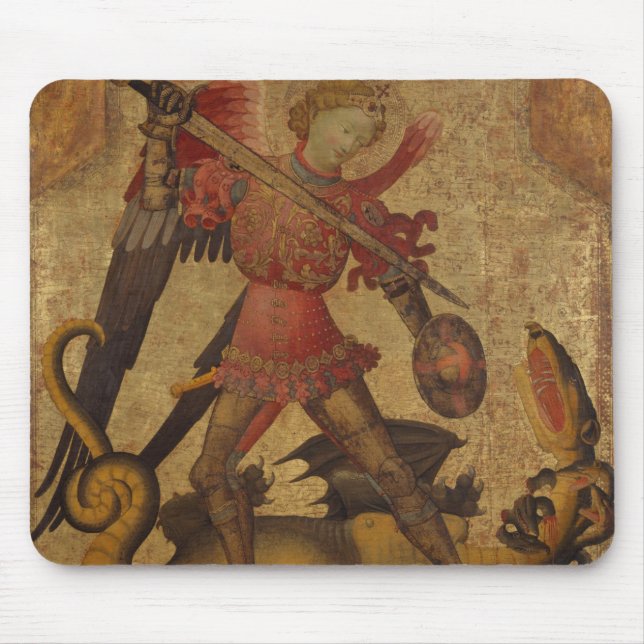 Saint Michael and the Dragon Mouse Pad (Front)