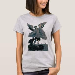 Saint Michael Archangel 2 T-shirt à manches d'ordi