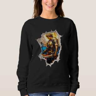 Saint Michael Archangel Catholic Christian Women M Sweatshirt