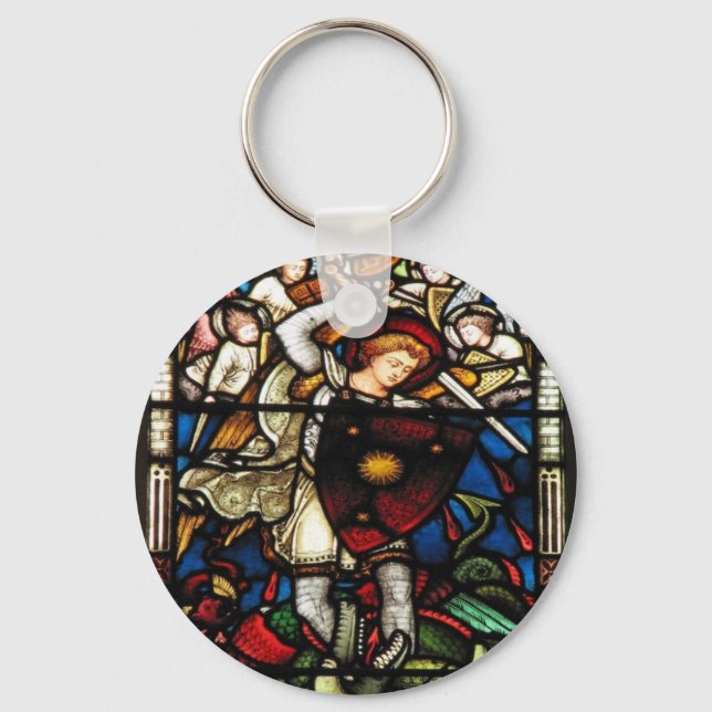 SAINT MICHAEL ARCHANGEL KEYCHAIN (Front)