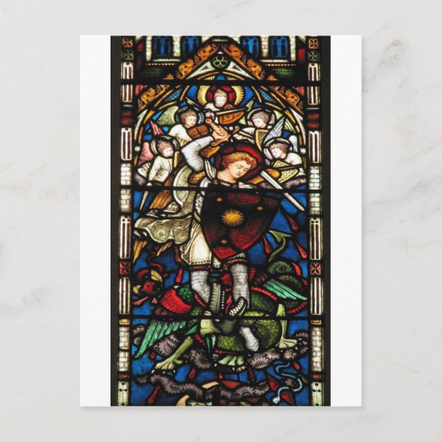 SAINT MICHAEL ARCHANGEL POSTCARD (Front)
