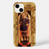 SAINT MICHAEL ARCHANGEL WITH DRAGON monogram
