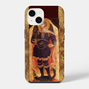 SAINT MICHAEL ARCHANGEL WITH DRAGON OLD PARCHMENT iPhone 14 CASE