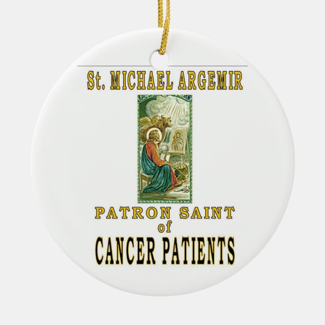SAINT MICHAEL ARGEMIR CERAMIC ORNAMENT (Front)