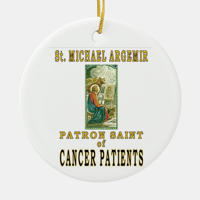 SAINT MICHAEL ARGEMIR CERAMIC ORNAMENT (Front)
