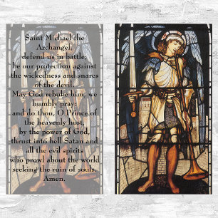 Saint Michael by Burne Jones, Vintage Archangel