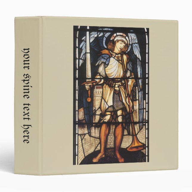 Saint Michael by Sir Edward Coley Burne-Jones Binder (Front/Spine)