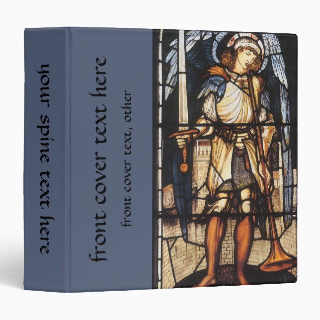 Saint Michael by Sir Edward Coley Burne-Jones Binder (Front/Spine)