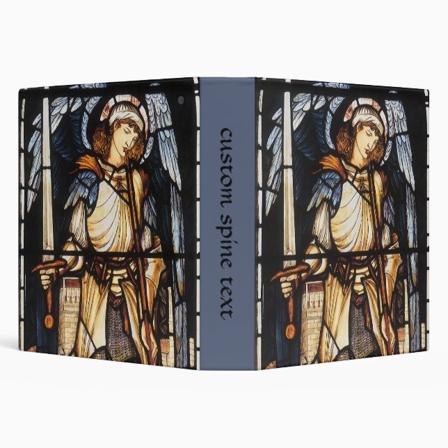 Saint Michael by Sir Edward Coley Burne-Jones Binder (Background)