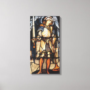 Saint Michael by Sir Edward Coley Burne-Jones Canvas Print