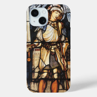 Saint Michael by Sir Edward Coley Burne-Jones iPhone 15 Case
