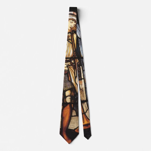 Saint Michael by Sir Edward Coley Burne-Jones Tie (Front)