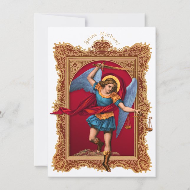 Saint Michael, Defend Us Invitation (Front)