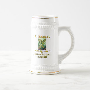 SAINT MICHAEL EMT BEER STEIN