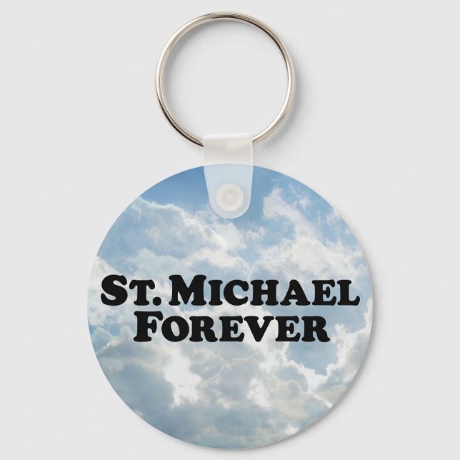 Saint Michael Forever - Basic Keychain (Front)