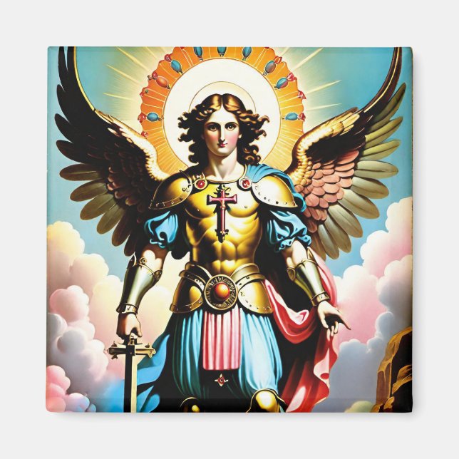 Saint Michael Magnet, Catholic Magnet (Front)