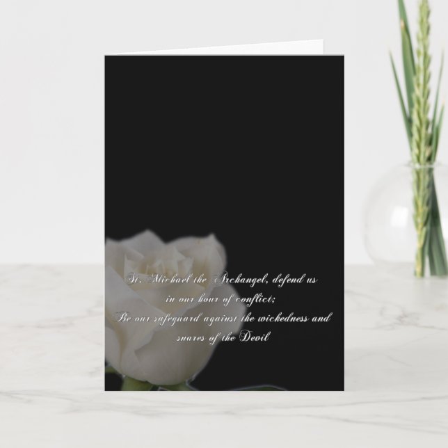 Saint Michael Prayer Holiday Card (Front)