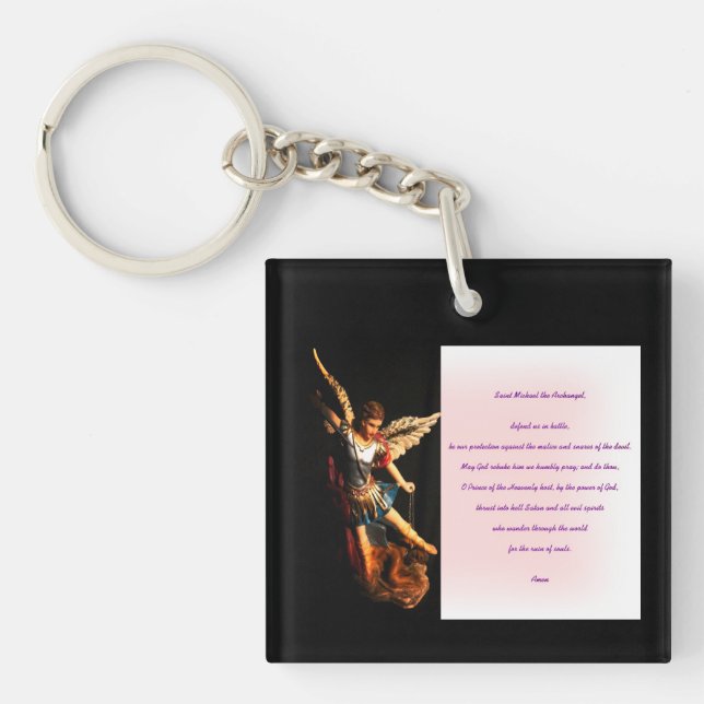 Saint Michael Prayer Keychain (Front)