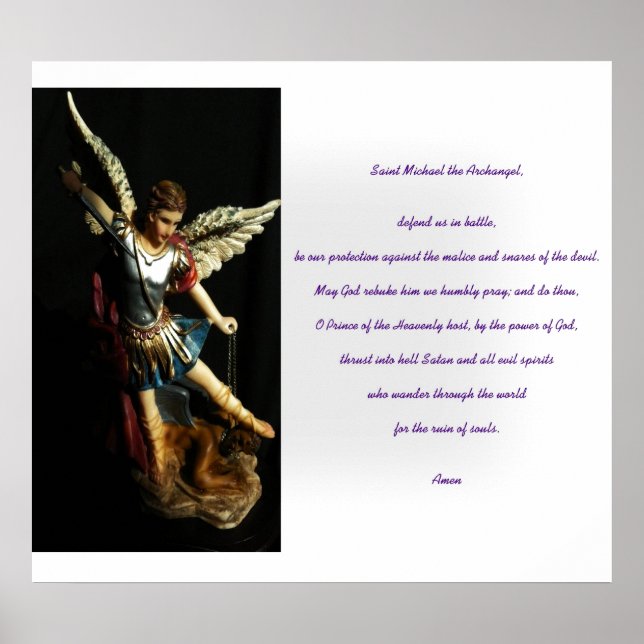 Saint Michael prayer Poster (Front)