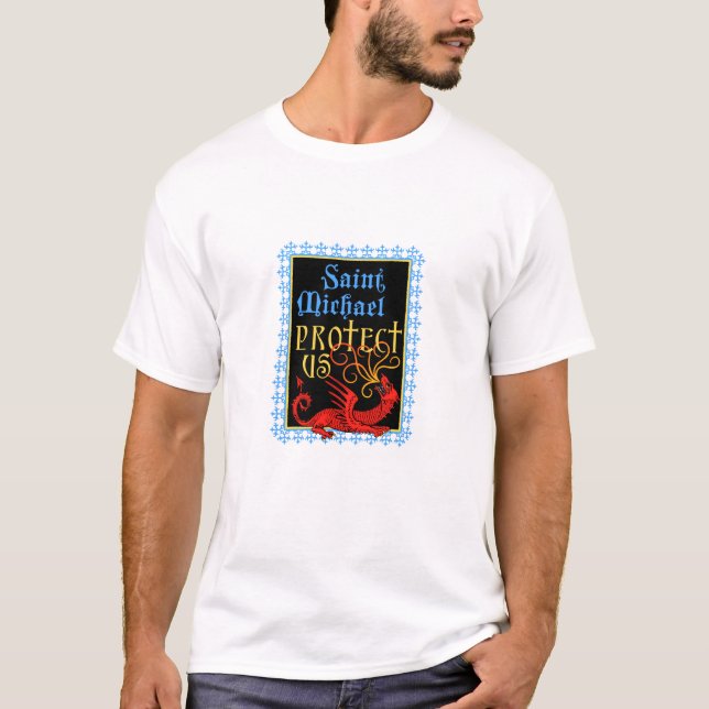 Saint Michael Protégez-nous T-shirt (Devant)