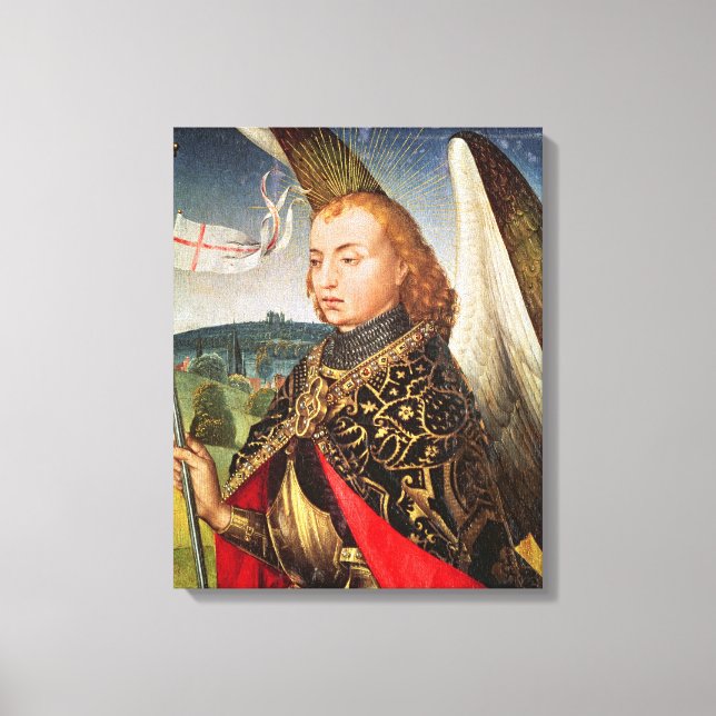 Saint Michael the Archangel, 1460-66 Canvas Print (Front)