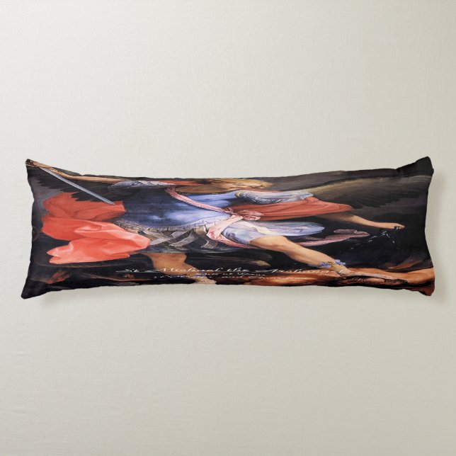 Saint Michael the Archangel Body Pillow (Front)