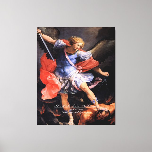 Saint Michael the Archangel Canvas Print (Front)