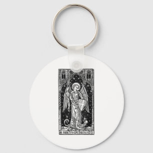 Saint Michael The Archangel Defeating Satan Christ Keychain