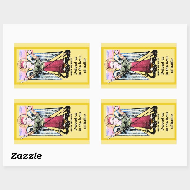 Saint Michael the archangel icon Sticker (Sheet)