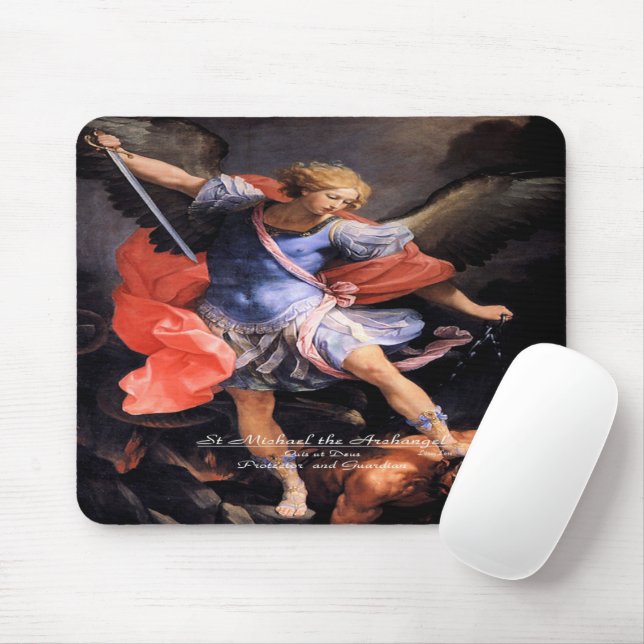 Saint Michael the Archangel Mouse Pad (With Mouse)