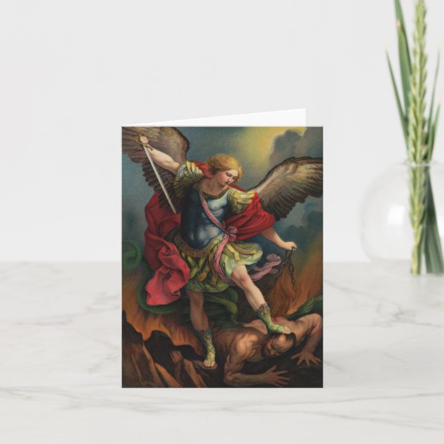 Saint Michael the Archangel Note Card (Front)