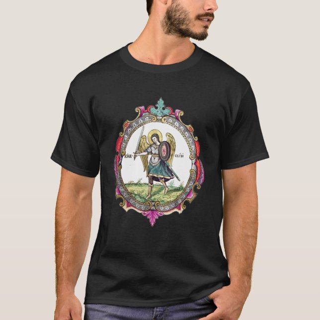 Saint Michael The Archangel Prayer Catholic Tradit T-Shirt (Front)