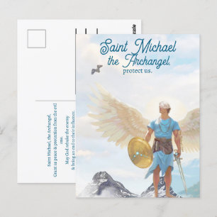 Saint Michael the Archangel Protection Prayer Postcard