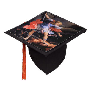 Saint Michael The Archangel Quis ut Deus Graduation Cap Topper
