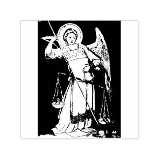Saint Michael the Archangel Rubber Stamp