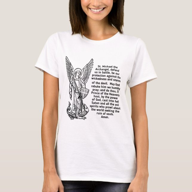 Saint Michael the archangel T-Shirt (Front)