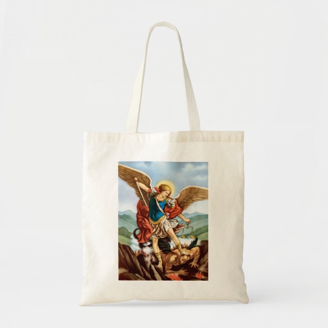 Saint Michael the Archangel Tote Bag (Front)